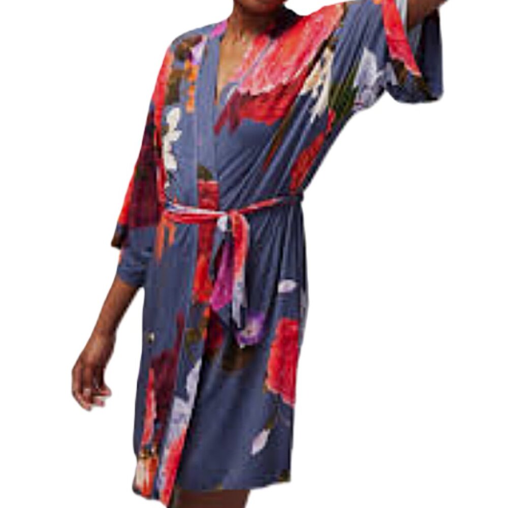 Soma Cool Nights Twight Garden kimono robe size L/XL